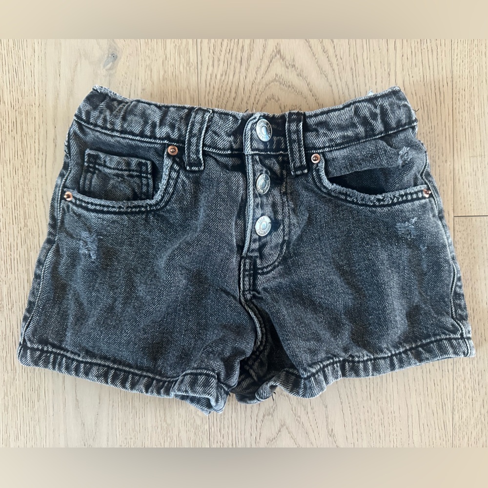 Zara Kids Black Denim Shorts